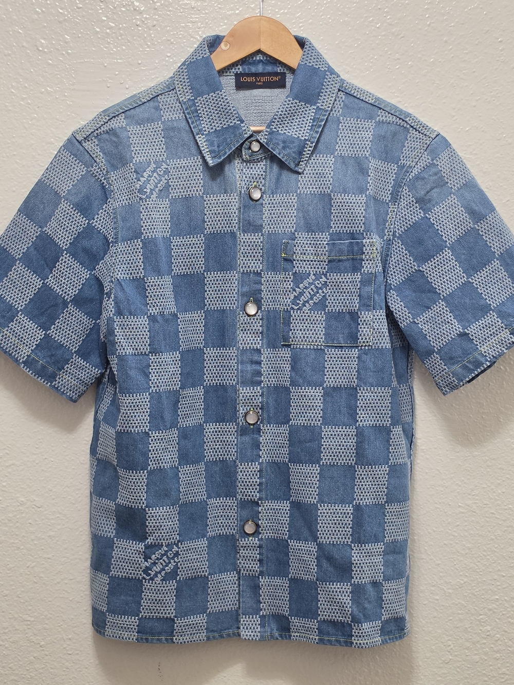 Louis Vuitton Damier Denim Shirt, M
